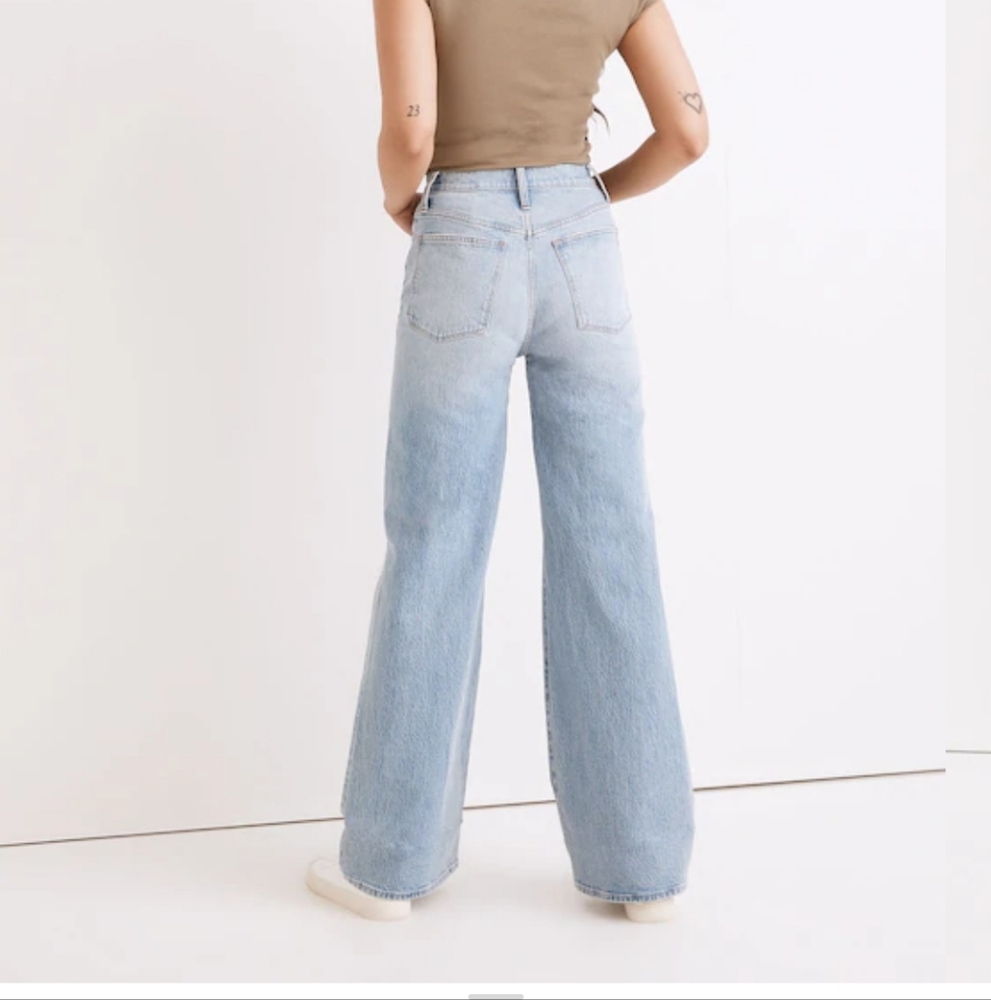 Madewell Superwide Leg Jeans In Blaisdell Wash - Picture 7 of 9